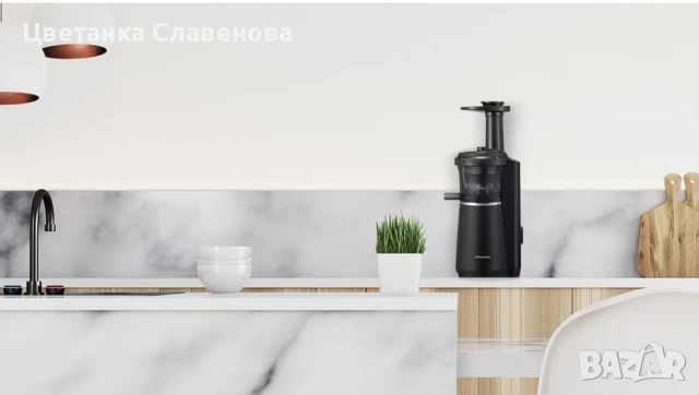 Бавна сокоизстисквачка Panasonic MJ-L501KXE, 150W, 45 об./мин., с приставки за десерт и шербет, снимка 7 - Сокоизстисквачки и цитрус преси - 53983362