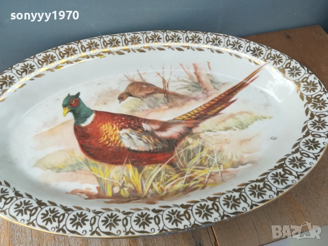 ГОЛЯМА ПОРЦЕЛАНОВА ЧИНИЯ С ФАЗАН 0909251142LCHERY, снимка 9 - Антикварни и старинни предмети - 51651529