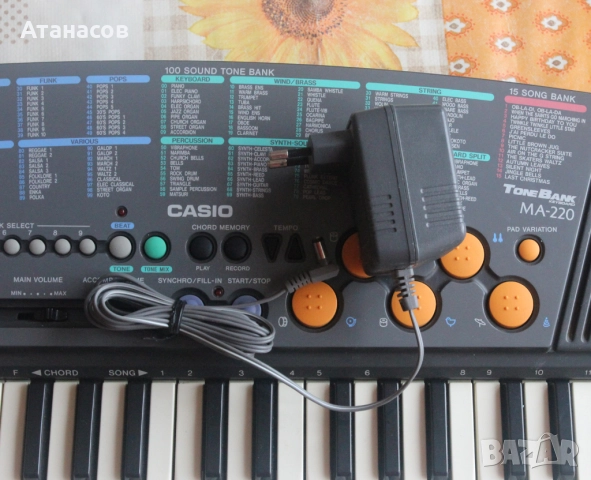 CASIO MA-220 KEYBOARD синтезатор, снимка 9 - Синтезатори - 52541338