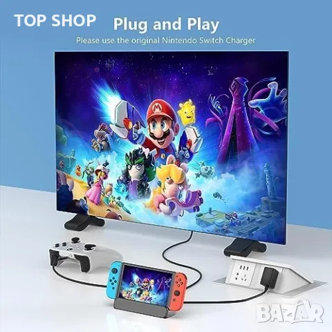 Нов 6 в 1 Докинг Станция за Nintendo Switch - HDMI, USB, снимка 5 - Nintendo конзоли - 49498067