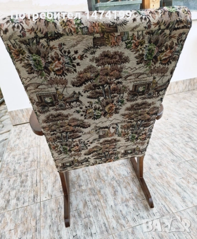 Тапициран люлеещ стол, снимка 3 - Столове - 52272830