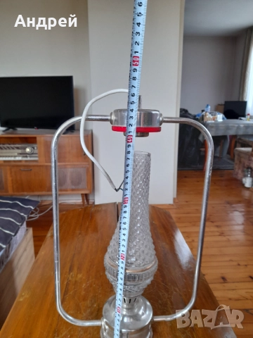 Стара декоративна лампа полилей, снимка 3 - Антикварни и старинни предмети - 52944827