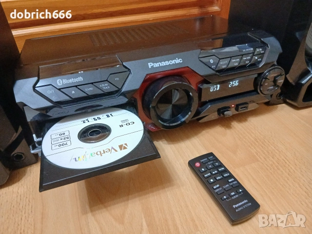 Аудио система PANASONIC SC-AKX320 Bluetooth CD USB AUX FM с дистанционно 150 евро, снимка 3 - Аудиосистеми - 53748377