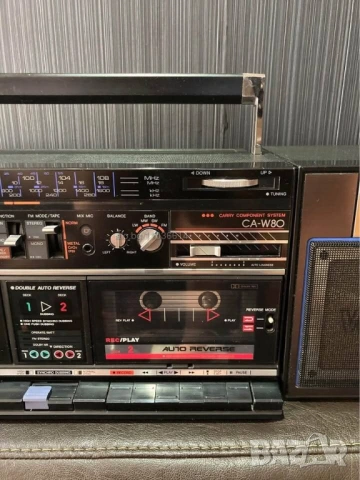 AIWA CA-W80 VINTAGE RETRO BOOMBOX Ghetto Blaster радио касетофон, снимка 6 - Радиокасетофони, транзистори - 54133608