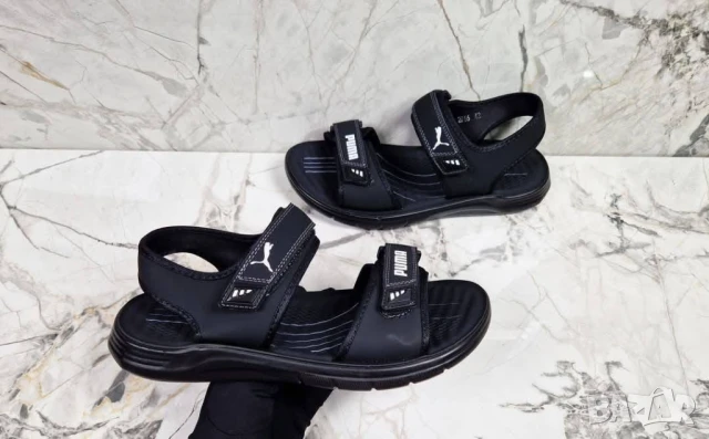 Мъжки черни сандали PUMA NIKE, снимка 3 - Мъжки сандали - 50742880