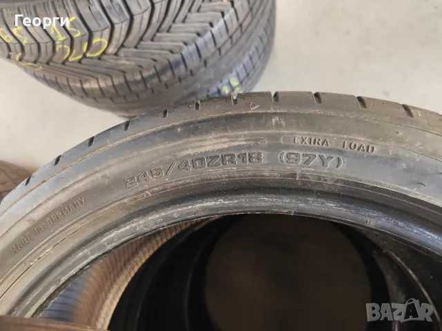 2бр.летни гуми 245/40/18 Dunlop, снимка 4 - Гуми и джанти - 47678682