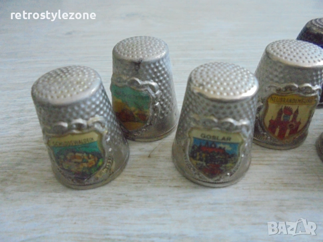 № 8449 Стари метални напръстника - 13 броя  , снимка 2 - Други ценни предмети - 53134513