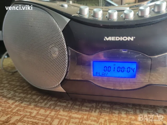 MEDION Cd-mp3 radio cassette player , снимка 2 - Радиокасетофони, транзистори - 47065891