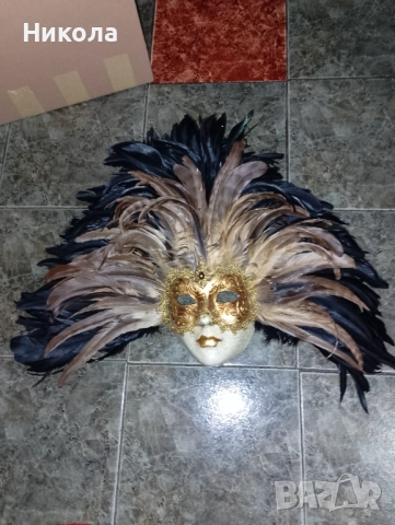 Венецианска маска, слонска дървена глава, снимка 2 - Декорация за дома - 51393931