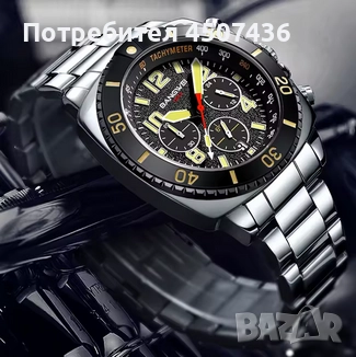 LIGE BANGWEI 2025 кварцов часовник,30M водоустойчив,светещ хронограф, снимка 4 - Мъжки - 52792555