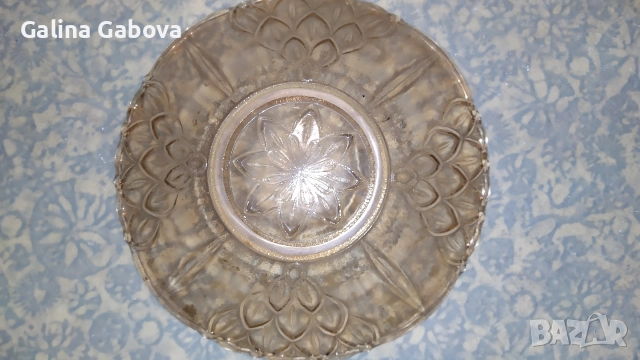 Стъклени фруктиери и поднос, снимка 4 - Други - 25322520