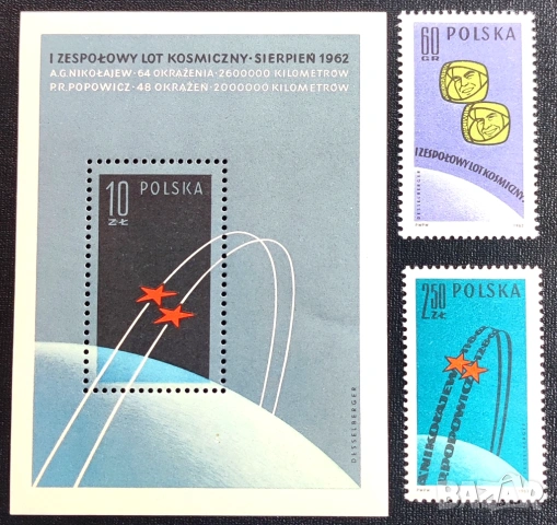 Полша, 1962 г., лот I - теми спорт, история, личности, архитектура, медицина, космос, изкуство и др., снимка 16 - Филателия - 53277480