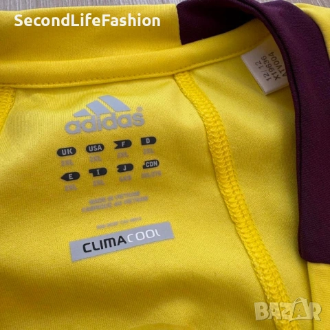 Мъжка футболна фланелка Adidas съдийска 2012 жълта размер 2XL, снимка 2 - Тениски - 53120003