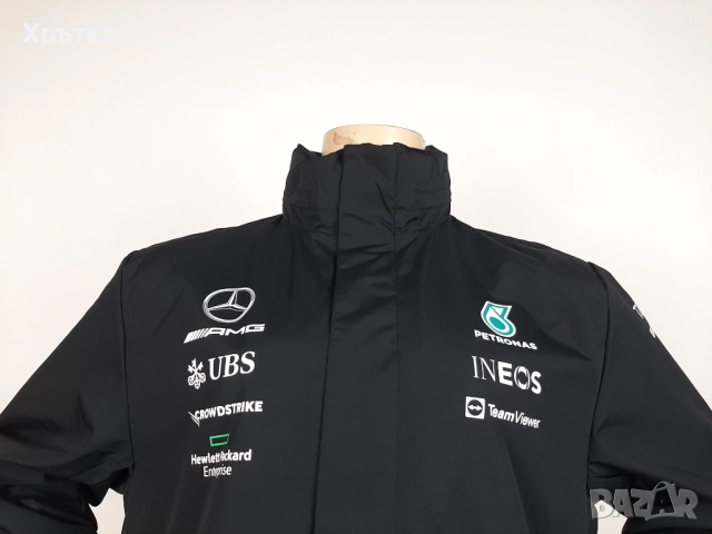Mercedes AMG F1 Team Rain Jacket - Оригинално мъжко яке , снимка 7 - Якета - 52939536