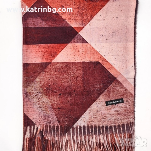 Стилен зимен комплект в бордо-Шал , шапка и ръкавици Код на продукта:DAK-0007, снимка 2 - Подаръци за жени - 52200578