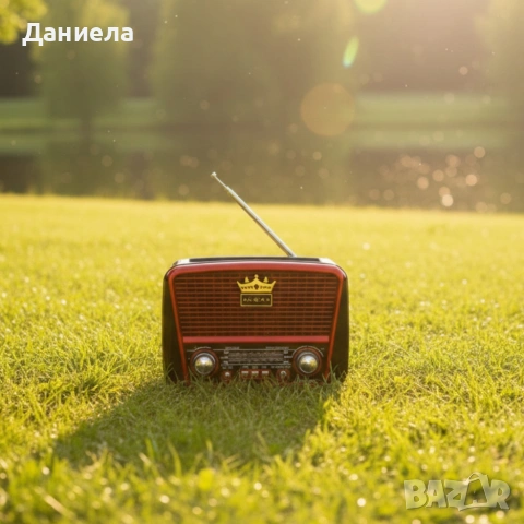 Преносимо ретро радио Golon с Bluetooth и соларен панел - мощен звук и дълъг живот на батерията, снимка 3 - Други стоки за дома - 53354354