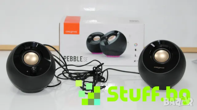 Озвучителна система Creative Pebble SE,RGB,USB-C, снимка 3 - Аудиосистеми - 49177422