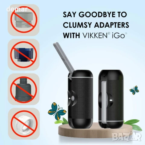 VIKKEN® iGo Travel Биде USB-Type C, Електрическо акумулаторно мобилно, снимка 4 - Други - 50917618
