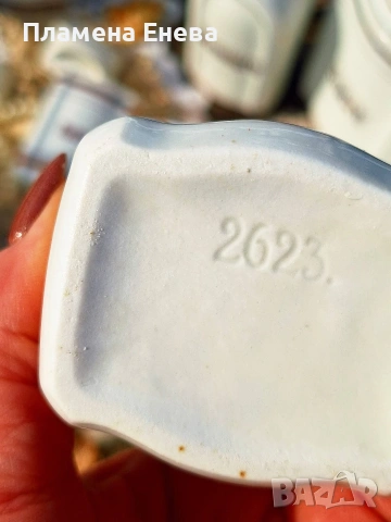 Комплект антикварни порцеланови буркани , снимка 9 - Сервизи - 53834625