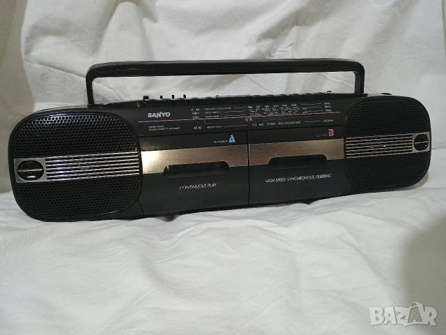 Радиокасетофон SANYO MW 717 AM/FM Stereo Boombox, снимка 2 - Радиокасетофони, транзистори - 52778586