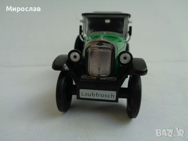 1:43 OPEL LAUBFROSCH КОЛИЧКА ИГРАЧКА РЕТРО МОДЕЛ , снимка 2 - Колекции - 46101861