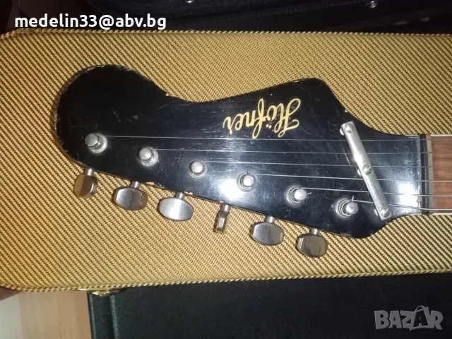Hofner Stratocaster HSS, 1968 г.китара. Made in Germany, All original. , снимка 6 - Китари - 49697572