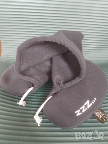 Sleepy оригинална възглавница за врат за пътуване + качулка, снимка 5 - Възглавници - 51249755