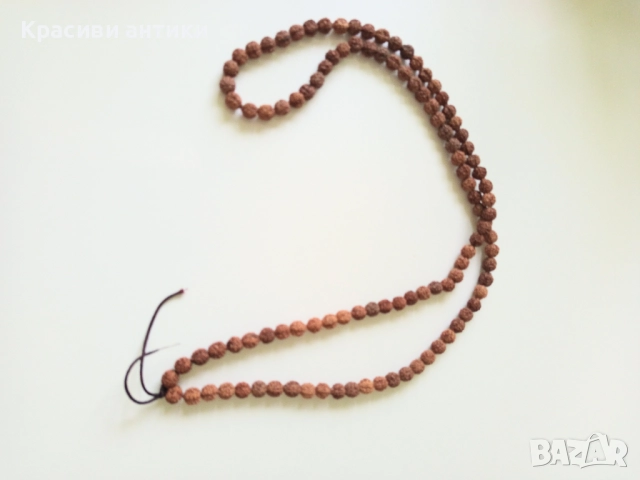 Рудакша, брояница натурална 108 броя, снимка 3 - Колиета, медальони, синджири - 52582626