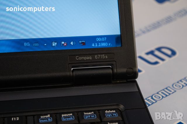 Лаптоп HP Compaq 6715s /AMD / 4GB RAM / 120GB HDD /DVD-RW / 15,6", снимка 13 - Лаптопи за дома - 45337957