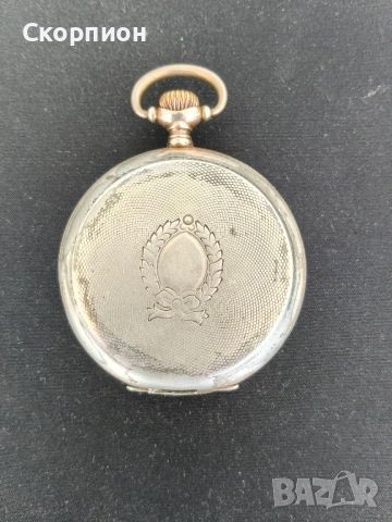 Джобен СРЕБЪРЕН часовник - JUNGHANS - ГЕРМАНИЯ - 15 РУБИНА, снимка 18 - Джобни - 50994374