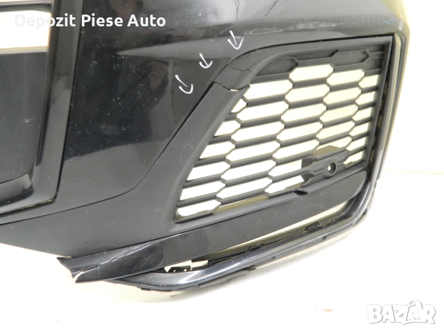 Предна броня Audi Q7 4M facelift S-Line, 2020, 2021, 2022, 2023, 2024, оригинален код 4M0807437Q, снимка 7 - Части - 52489580