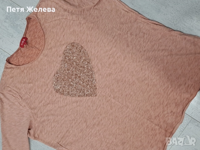 Памучна блуза THEA -N50, снимка 3 - Блузи с дълъг ръкав и пуловери - 51691346