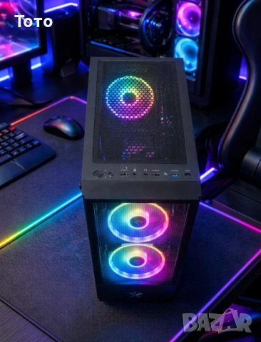 Продавам Геймърски компютър i7-6700/GTX 1660 Super/32GB DDR4/512GB NVMe/1TB HDD/500W НОВО захранване, снимка 2 - Геймърски - 54122468