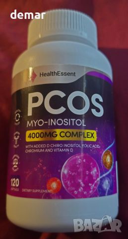 PCOS добавка, Myo инозитол, хормонален баланс за жени, веган и без глутен – 120 капсули, снимка 5 - Хранителни добавки - 45716774