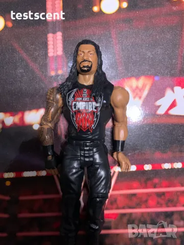 Екшън фигура WWE Roman Reigns Roman Empire Basic Series mattel Роман Рейнс играчка Red, снимка 8 - Колекции - 49171574