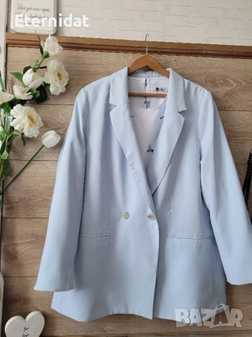 Светло син блейзър сако, снимка 8 - Сака - 51795822