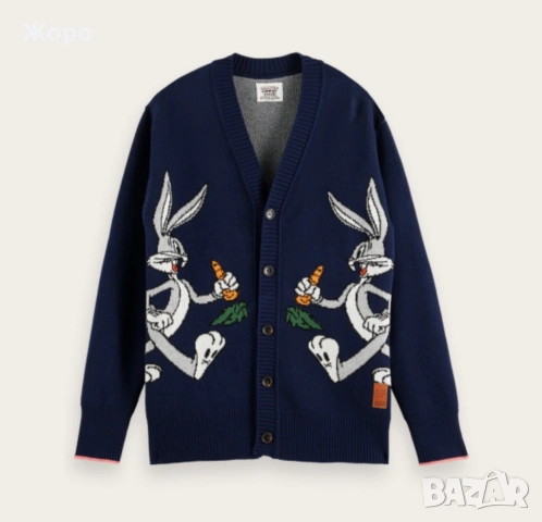 Scotch & Soda x Looney Tunes жилетка M – Нова с етикети – Bugs Bunny, снимка 5 - Други - 53589446