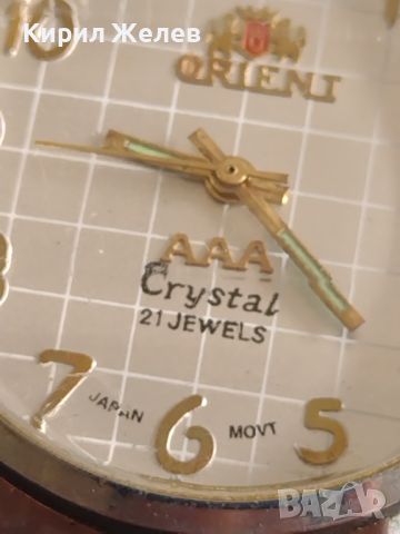 Унисекс часовник ORIENT AAA CRISTAL 21 JEWELS JAPAN MOVT красив стилен 44897, снимка 3 - Дамски - 45382188