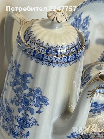 Голям чайник порцелан China Blau 2 литра, снимка 2 - Антикварни и старинни предмети - 46432332