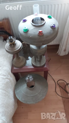 Beautiful Art Deco style Table (oil) Lamp, electrified ., снимка 3 - Антикварни и старинни предмети - 51065255