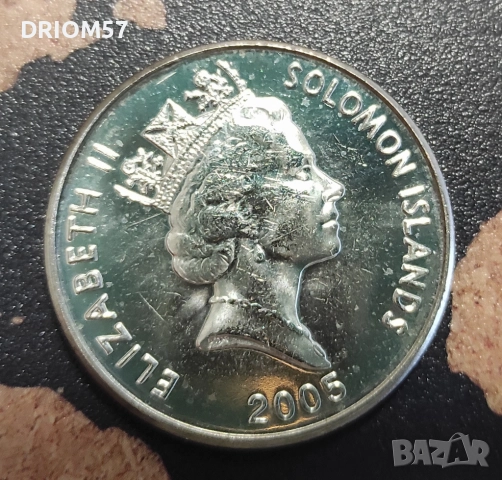 Монета Соломонови острови(UNC) 20 цента [2005], снимка 2 - Нумизматика и бонистика - 51536700