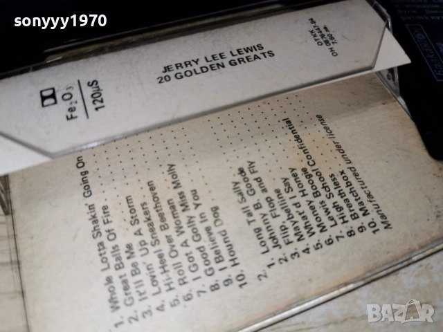 JERRY LEE LEWIS 0201261954, снимка 17 - Аудио касети - 52957728