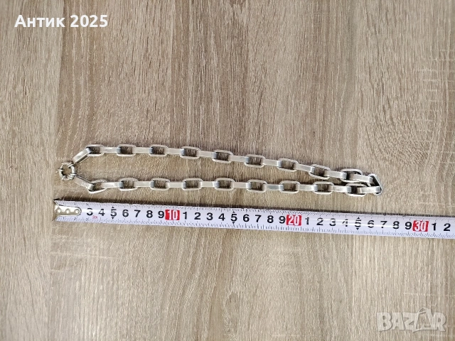 Масивен сребърен синджир проба 925 – 67 грама, снимка 6 - Колиета, медальони, синджири - 53231050