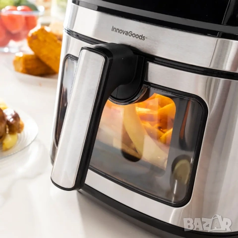 Еър фрайър 6,5л. от неръждаема стомана, снимка 7 - Фритюрници - 53215507