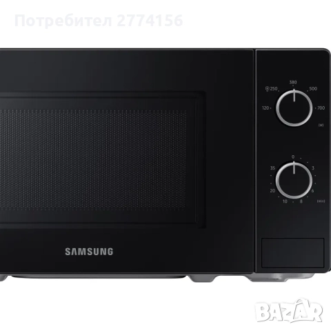 Микровълнова фурна Samsung 20L (Черна) 700W, снимка 4 - Микровълнови - 52325503