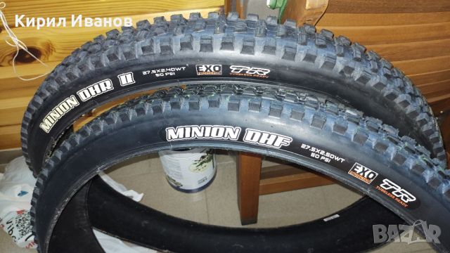 Гуми MAXXIS MINION DHF / DHR II DUAL EXO WT TR 27.5"х2.5/2.4 

, снимка 1 - Части за велосипеди - 46565588