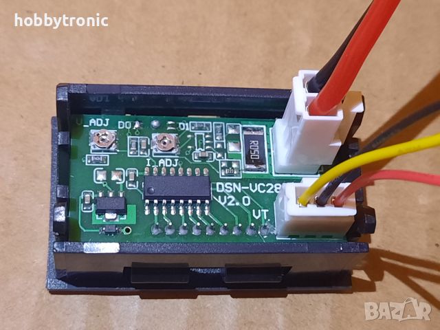 Цифров LED волтметър/амперметър 100V, 999mA (5A) , снимка 2 - Друга електроника - 45892875