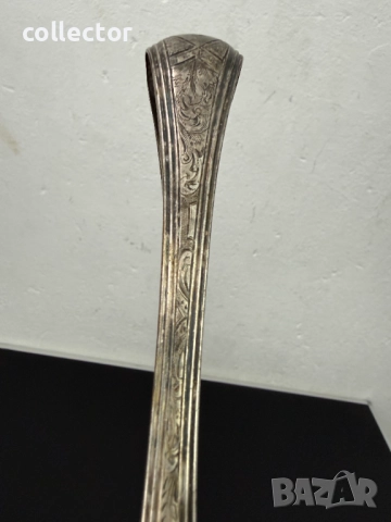 Стара дебело посребрена щипка за лед / сладки. №7780, снимка 9 - Антикварни и старинни предмети - 52876980