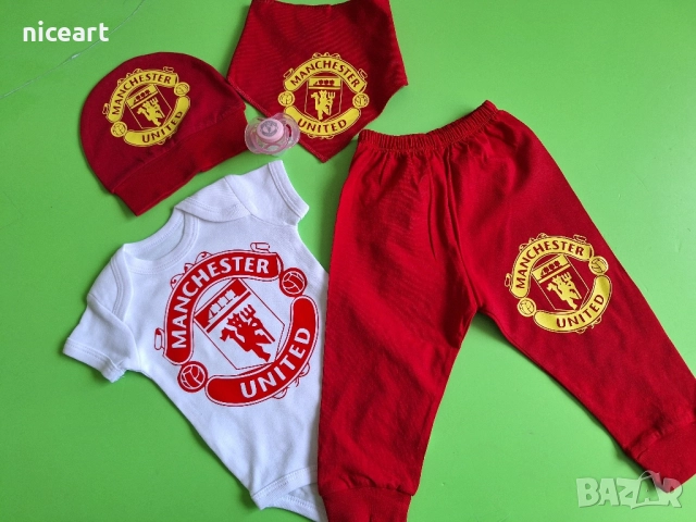 Футболни бодита с емблема, снимка 5 - Бодита за бебе - 52123886