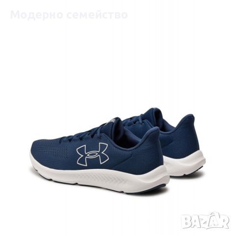 Мъжки маратонки  UNDER ARMOUR Charged Pursuit 3 Big Logo Running Shoes Navy, снимка 3 - Маратонки - 46607507